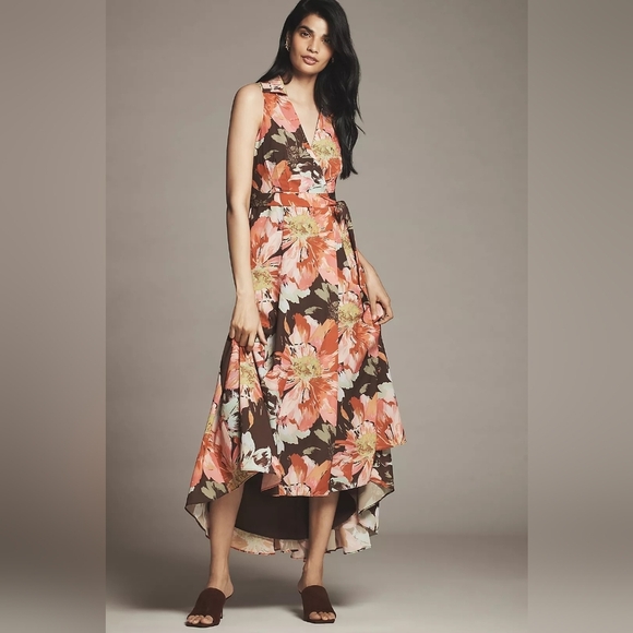 Hutch Dresses & Skirts - Hutch Velva Sleeveless Collared Wrap Midi Dress, Size XL, NWT
